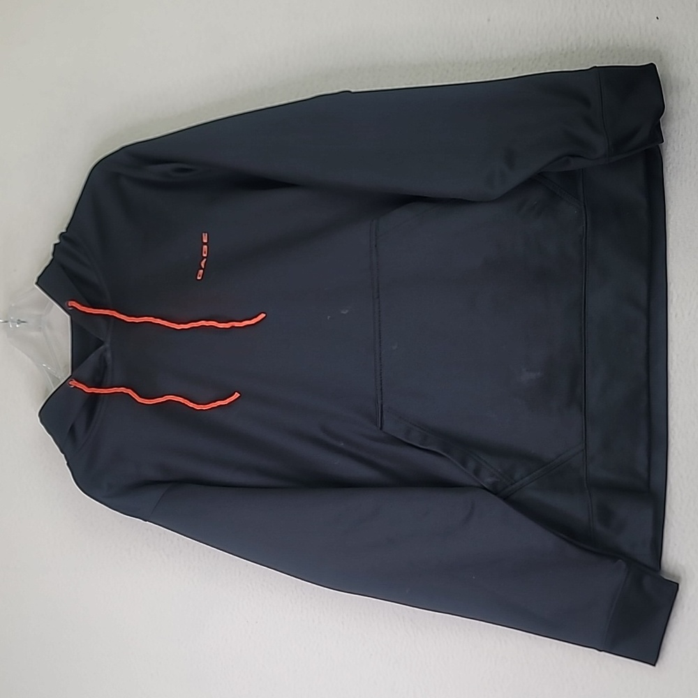 Men's Grundens Woodmark Embroidered Hoodie W/ Inside Zippered Pocket Black Large